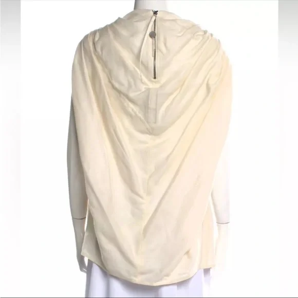 Rick Owens Cowl Neck Sleeveless Tunic Mastodon Collection Cream/ Vanilla It40 - Picture 6 of 6